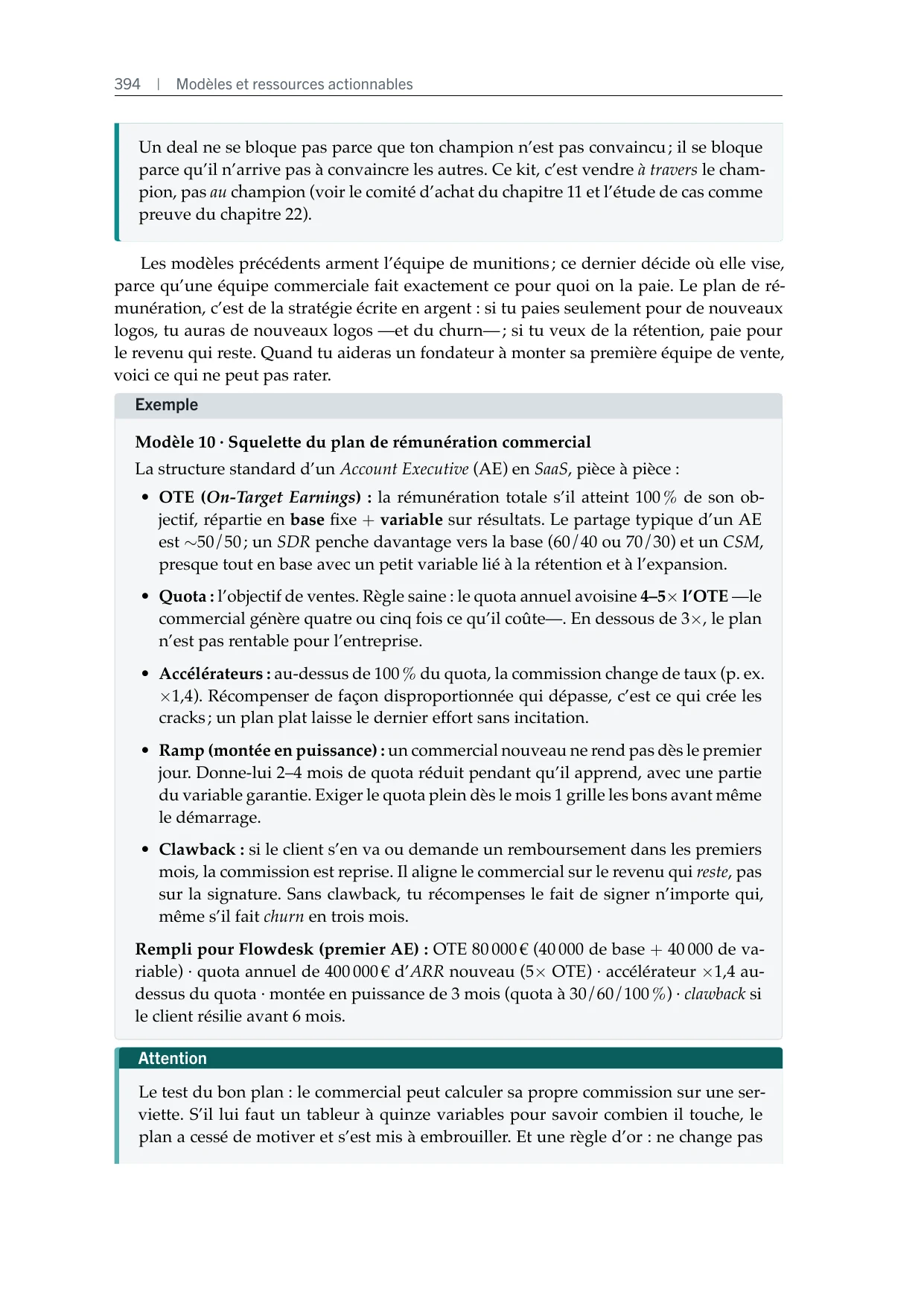 Modèle actionnable de l’intérieur du livre